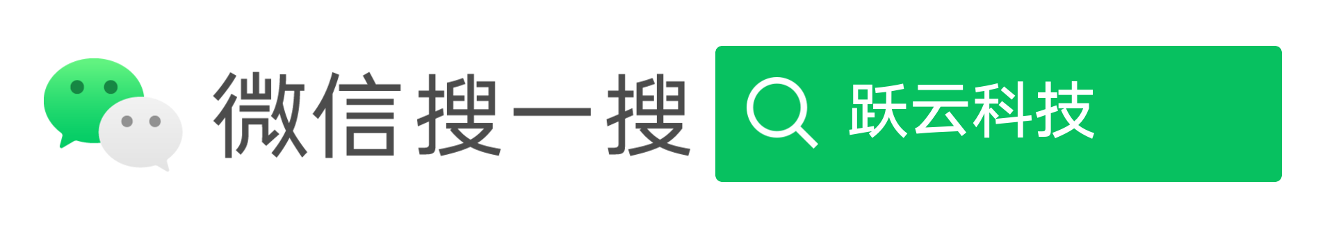 在微信中搜索跃云科技